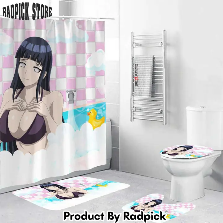 Hinata hyuga anime girls in bathtub combo bathroom set   rp0202152